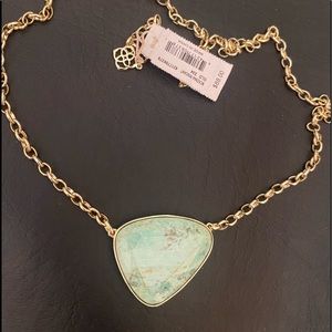 Kendra Scott McKenna pendant in sea green chrysocolla
